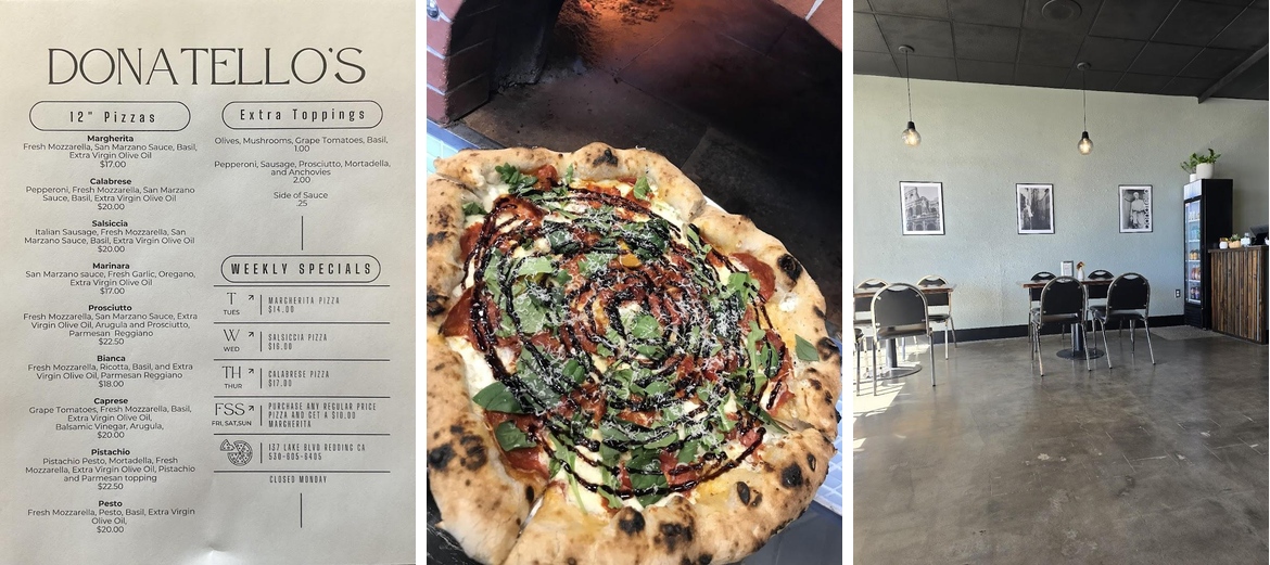 Donatello's Pizzeria Menu